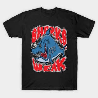 Pirate Sharks Eat The Weak T-Shirt